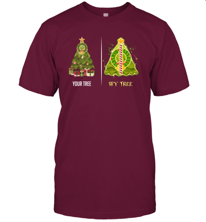 Harry Potter Christmas Tree T-Shirt T-Shirt Maroon