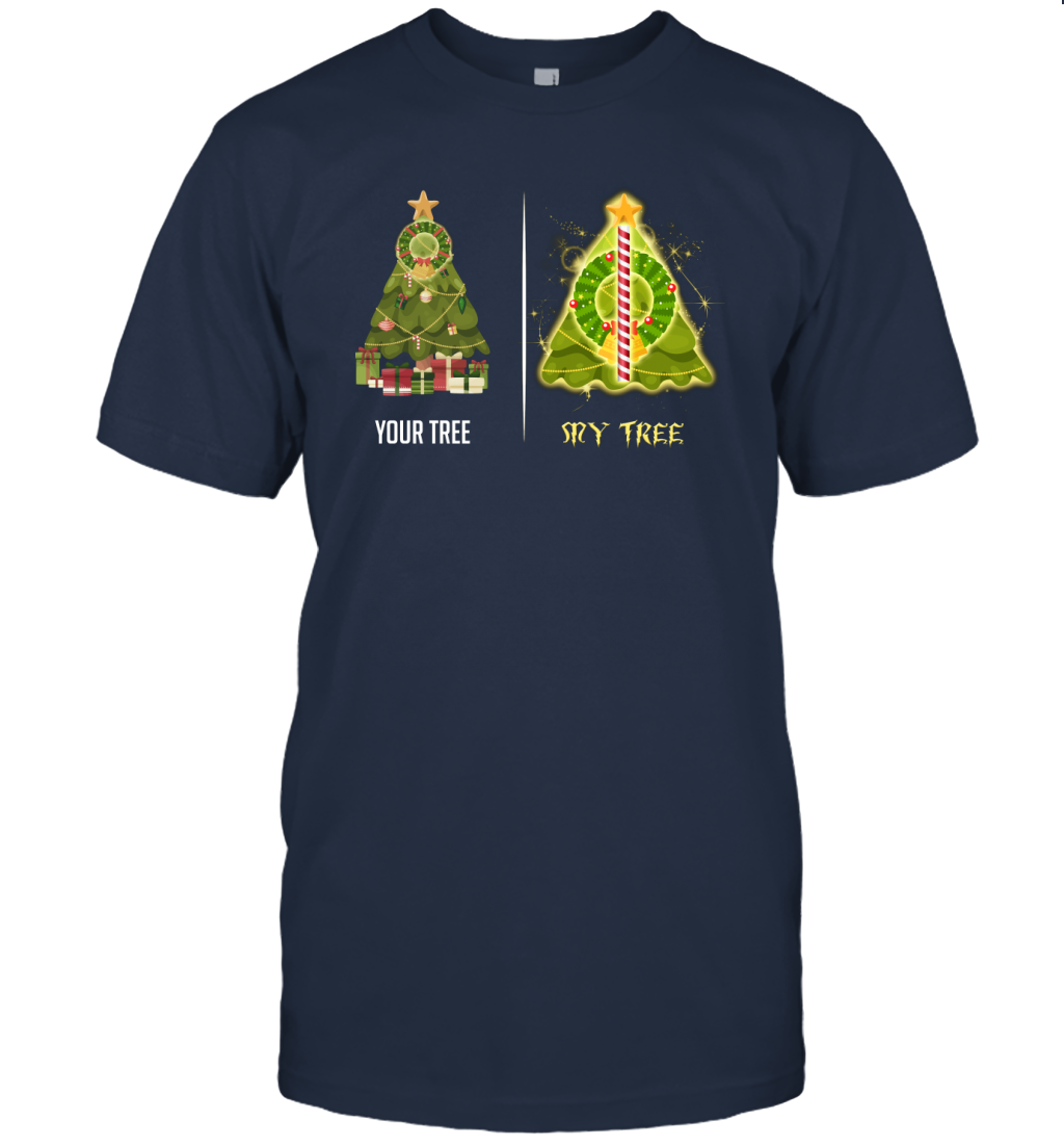 Harry Potter Christmas Tree T-Shirt T-Shirt Navy