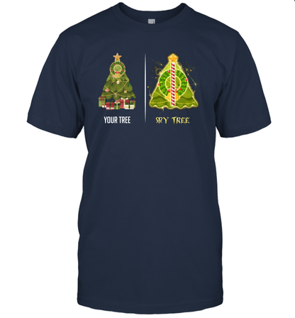 Harry Potter Christmas Tree T-Shirt T-Shirt Navy
