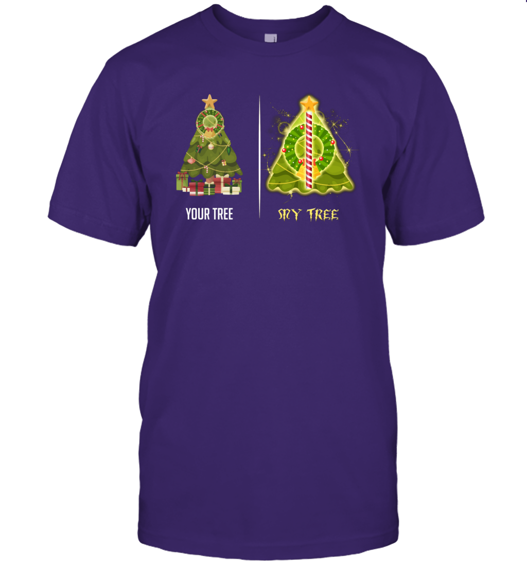 Harry Potter Christmas Tree T-Shirt T-Shirt Purple