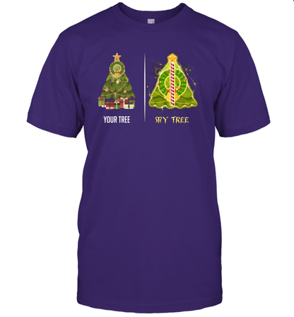 Harry Potter Christmas Tree T-Shirt T-Shirt Purple