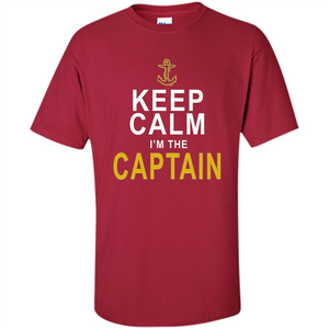 Boat Captain T-Shirt Keep Calm Im The Captain