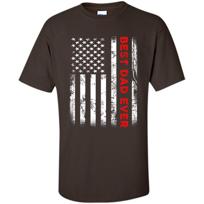 Fathers Day T-shirt Best Dad Ever Dark Chocolate