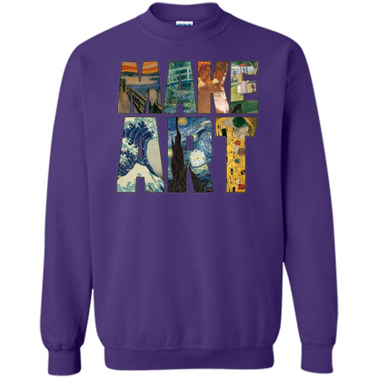 Make Art T-shirt Cool Painting T-shirt Purple
