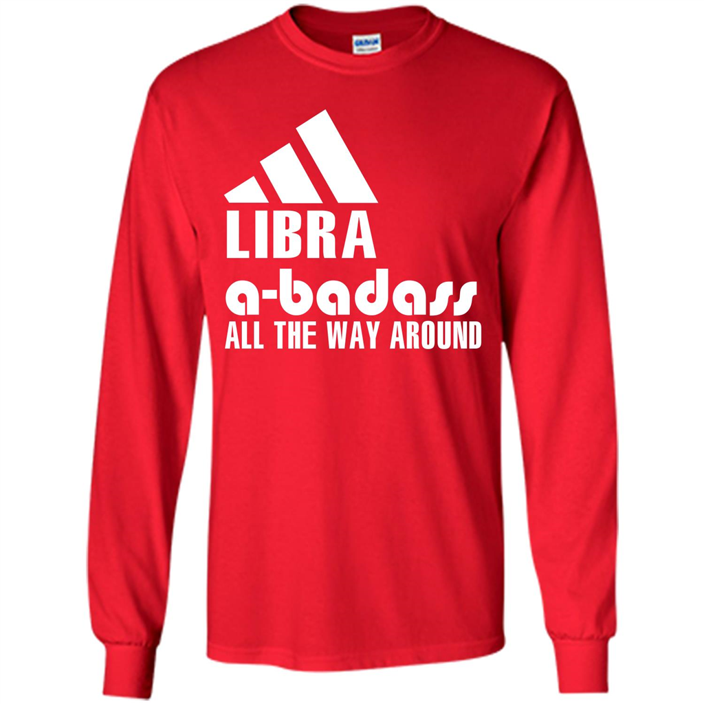 Libra A-Badass All The Way Around T-shirt Red