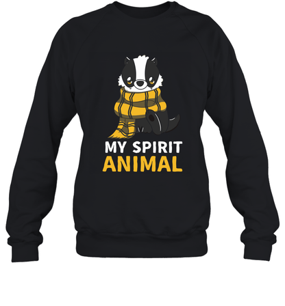 Hufflepuff - My Spirit Animal Harry Potter Sweatshirt Sweatshirt Black