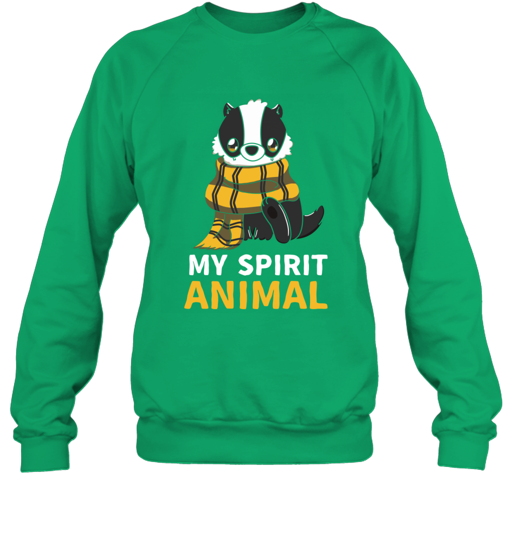 Hufflepuff - My Spirit Animal Harry Potter Sweatshirt Sweatshirt Irish Green