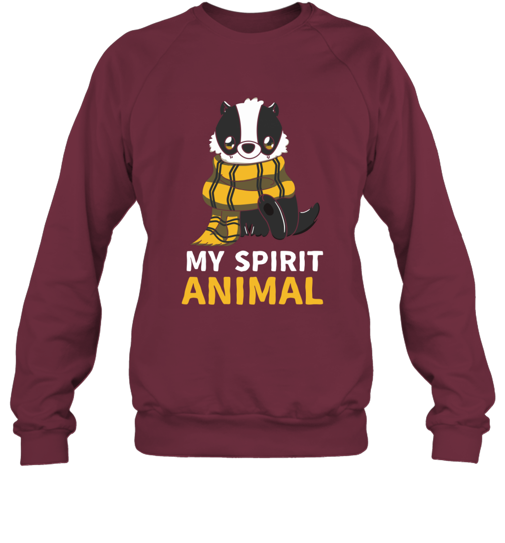 Hufflepuff - My Spirit Animal Harry Potter Sweatshirt Sweatshirt Maroon
