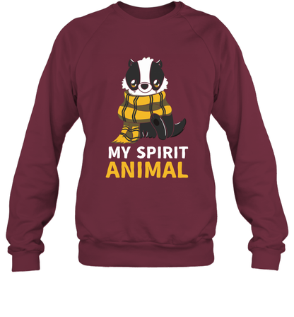 Hufflepuff - My Spirit Animal Harry Potter Sweatshirt Sweatshirt Maroon