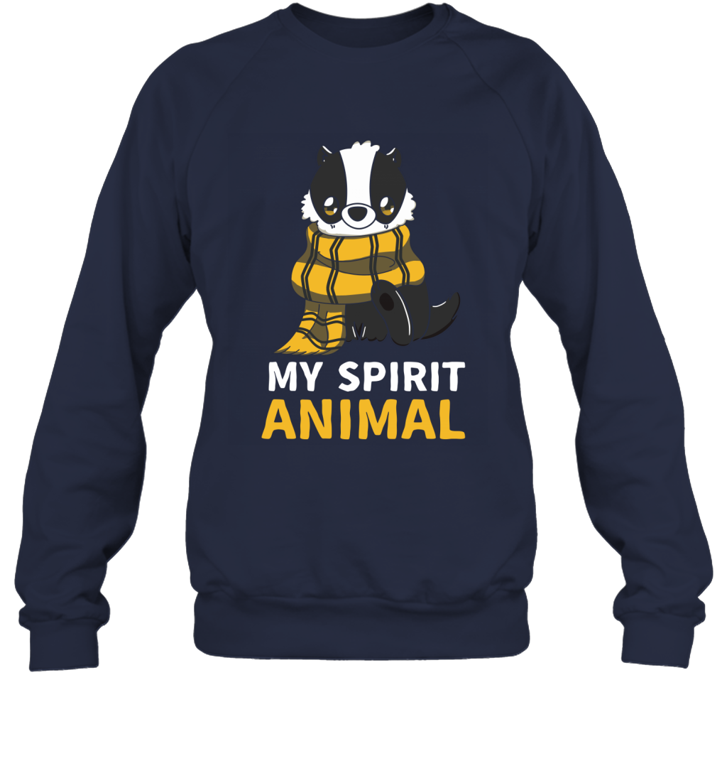 Hufflepuff - My Spirit Animal Harry Potter Sweatshirt Sweatshirt Navy
