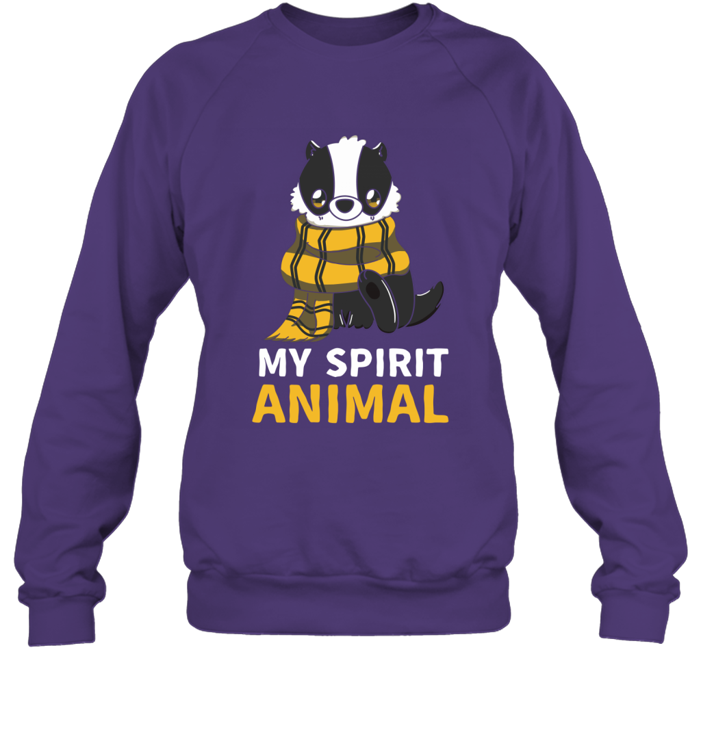 Hufflepuff - My Spirit Animal Harry Potter Sweatshirt Sweatshirt Purple