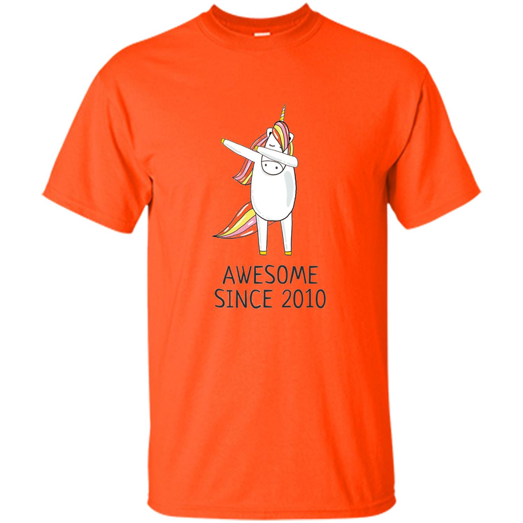 Awesome Since 2010 T-shirt Born In 2010 Orange