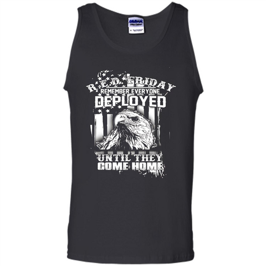 Military T-shirt Red Friday Until They Com Home Black