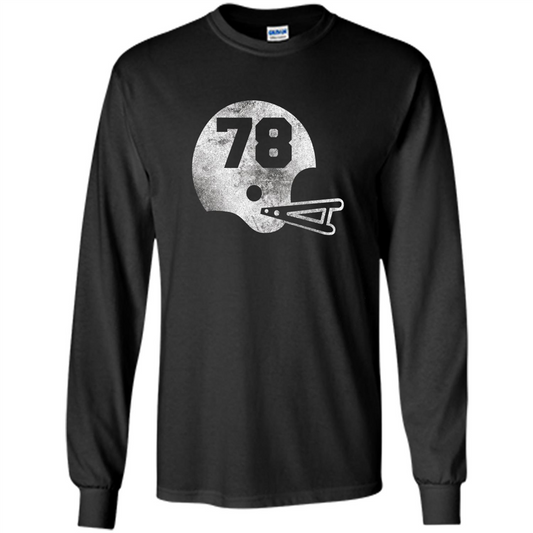 Football Number 78 T-shirt Player Number Black