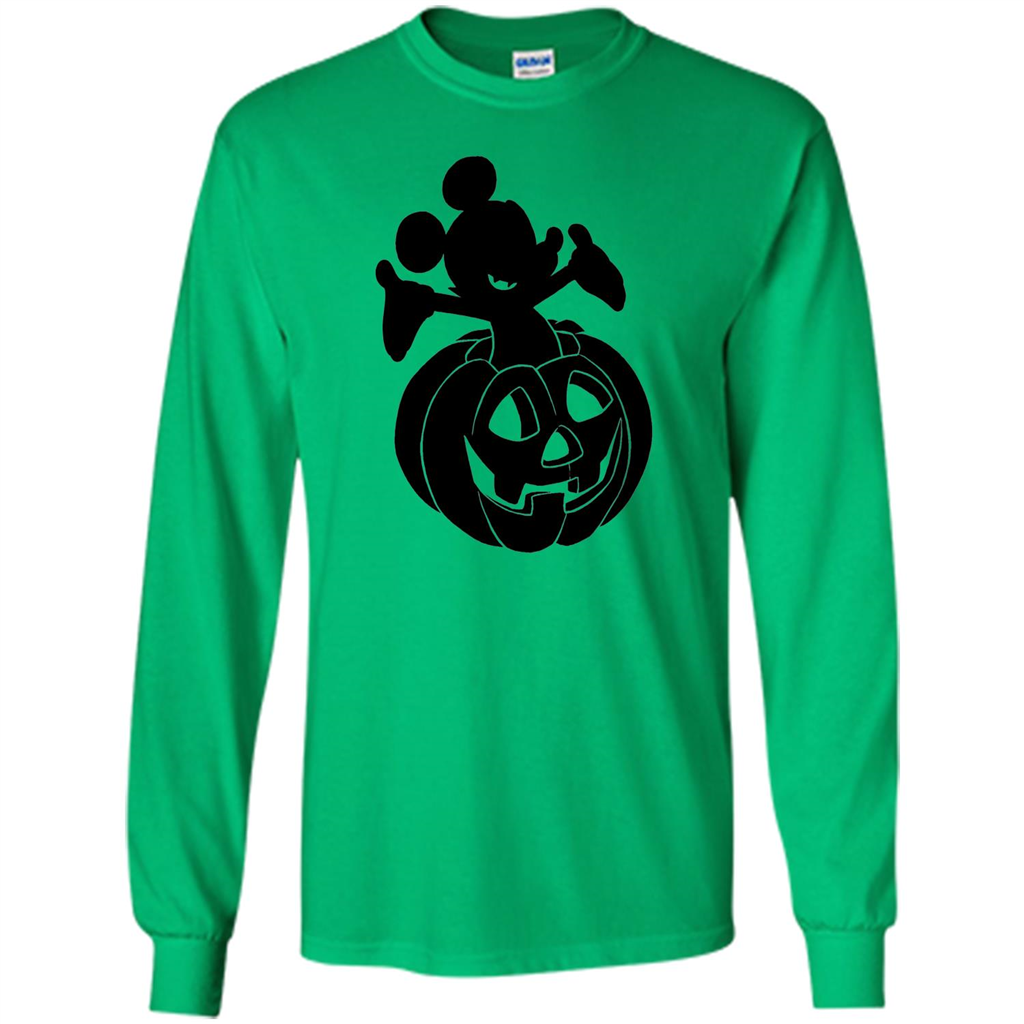 Mickey Mouse Halloween Pumpkin T-shirt Irish Green