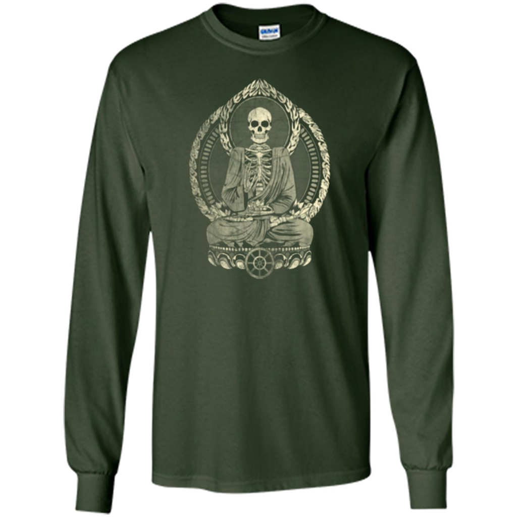 Starving Buddha - Weathered Halftone T-shirt Forest Green
