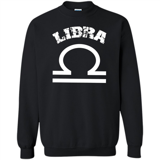Libra T-shirt Libra Symbol Zodiac October Birthday T-shirt Black