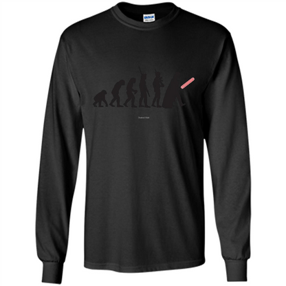 Movies Lover T-shirt Human Evolution Black