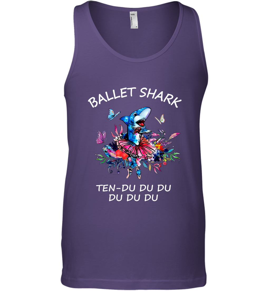 Ballet Shark Ten Duu Duu Duu Shirt Tank Top Purple
