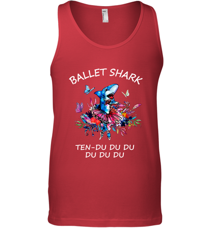 Ballet Shark Ten Duu Duu Duu Shirt Tank Top Red