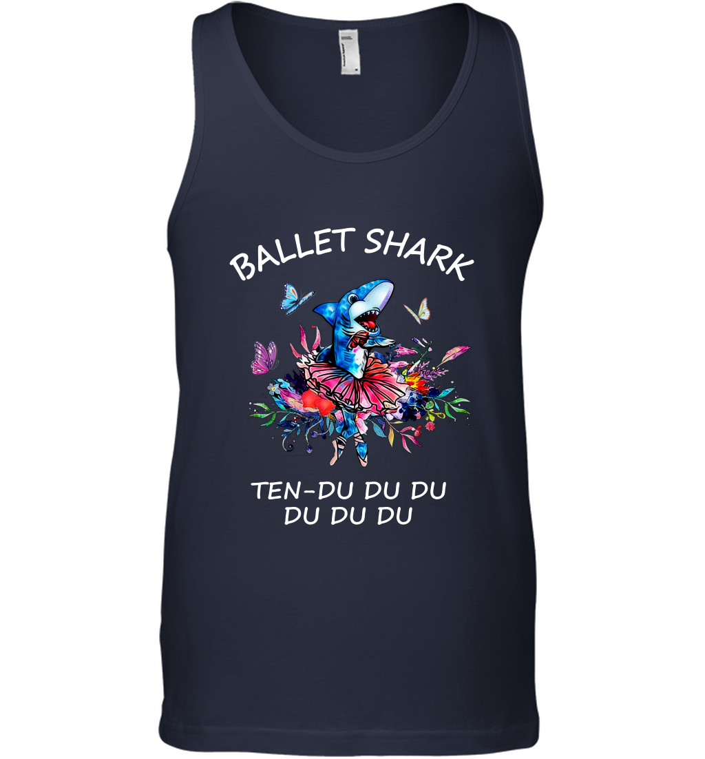 Ballet Shark Ten Duu Duu Duu Shirt Tank Top Navy