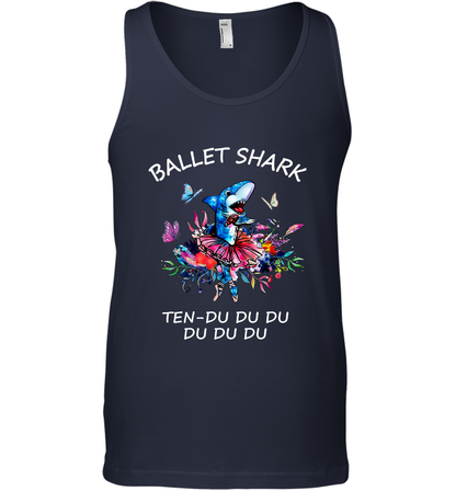 Ballet Shark Ten Duu Duu Duu Shirt Tank Top Navy