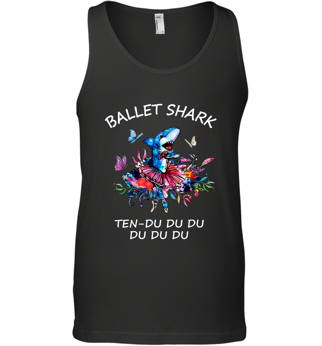 Ballet Shark Ten Duu Duu Duu Shirt Tank Top Black