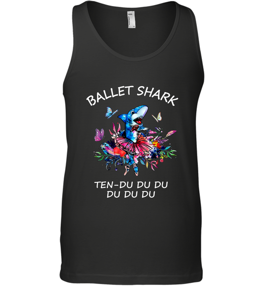 Ballet Shark Ten Duu Duu Duu Shirt Tank Top Black
