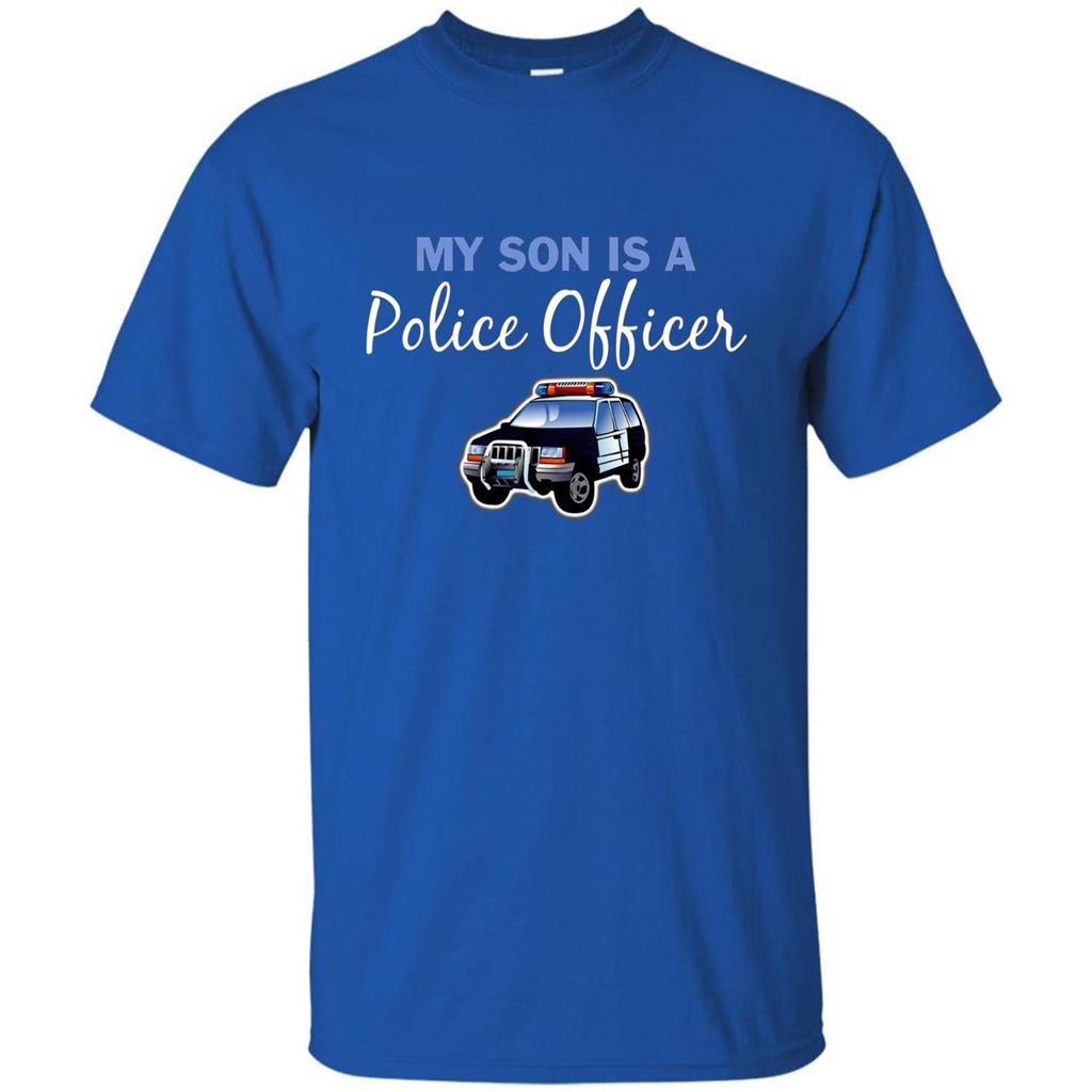 My Son Is A Police Officer T-Shirt Royal