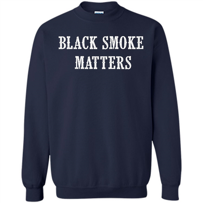 Black Smoke Matters, Diesel Trucks Rolling Coal T-shirt Navy