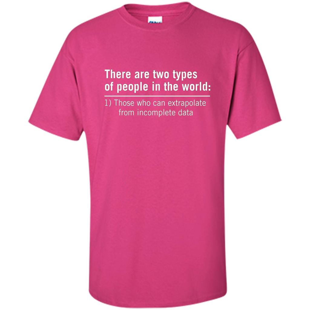Funny T-shirt There Are Tow Types Of Pepple In The World Heliconia