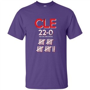 Baseball T-shirt Historic Win Streak 22-0 T-Shirt