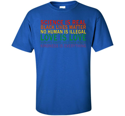 Love Is Kindness T-Shirt Black Lives LGBT Equality Feminist t-shirt Royal