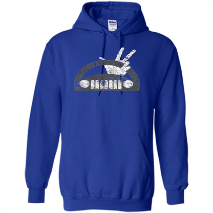 The Jeep Wave You Get It or You Don't Distressed T-Shirt Royal