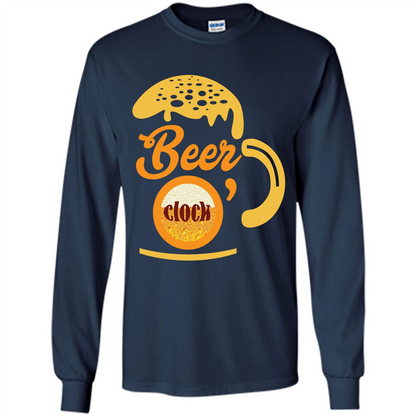 Beer T-shirt Beer O’clock Navy