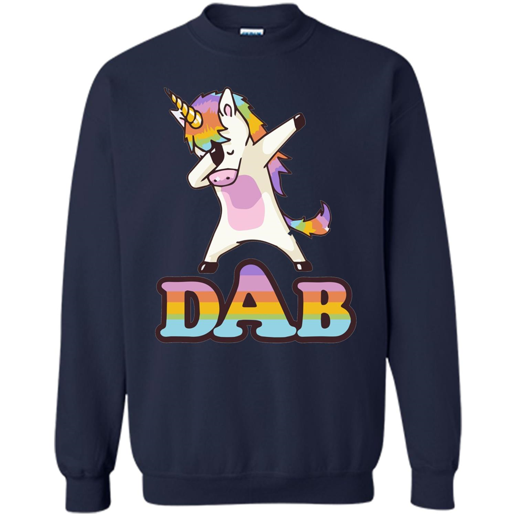Cute Unicorn Dabbing T-shirt Navy
