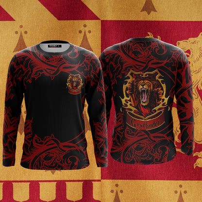 Brave Like A Gryffindor Harry Potter 3D Long Sleeve Shirt