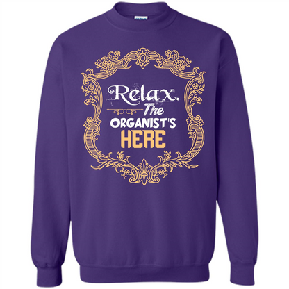 Relax. The Organist's Here T-shirt Purple
