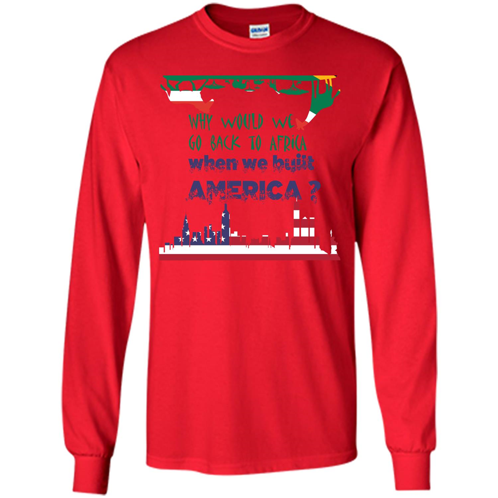 Africa - America T-shirt Build America Red