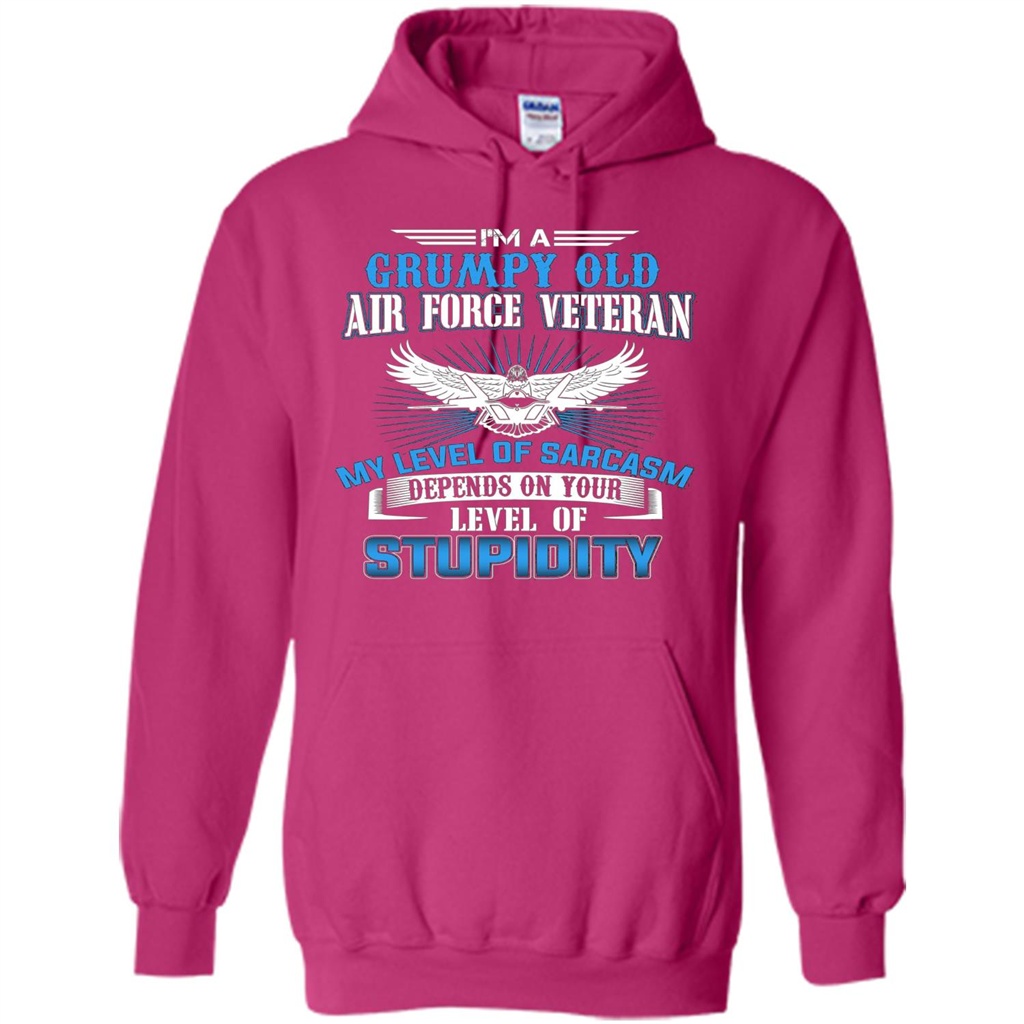 I'm A Grumpy Old Air Force Veteran T-shirt Heliconia