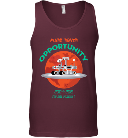 Mars Rover Opportunity Never Forget Shirt Tank Top Tank Top Maroon