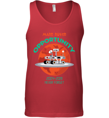 Mars Rover Opportunity Never Forget Shirt Tank Top Tank Top Red