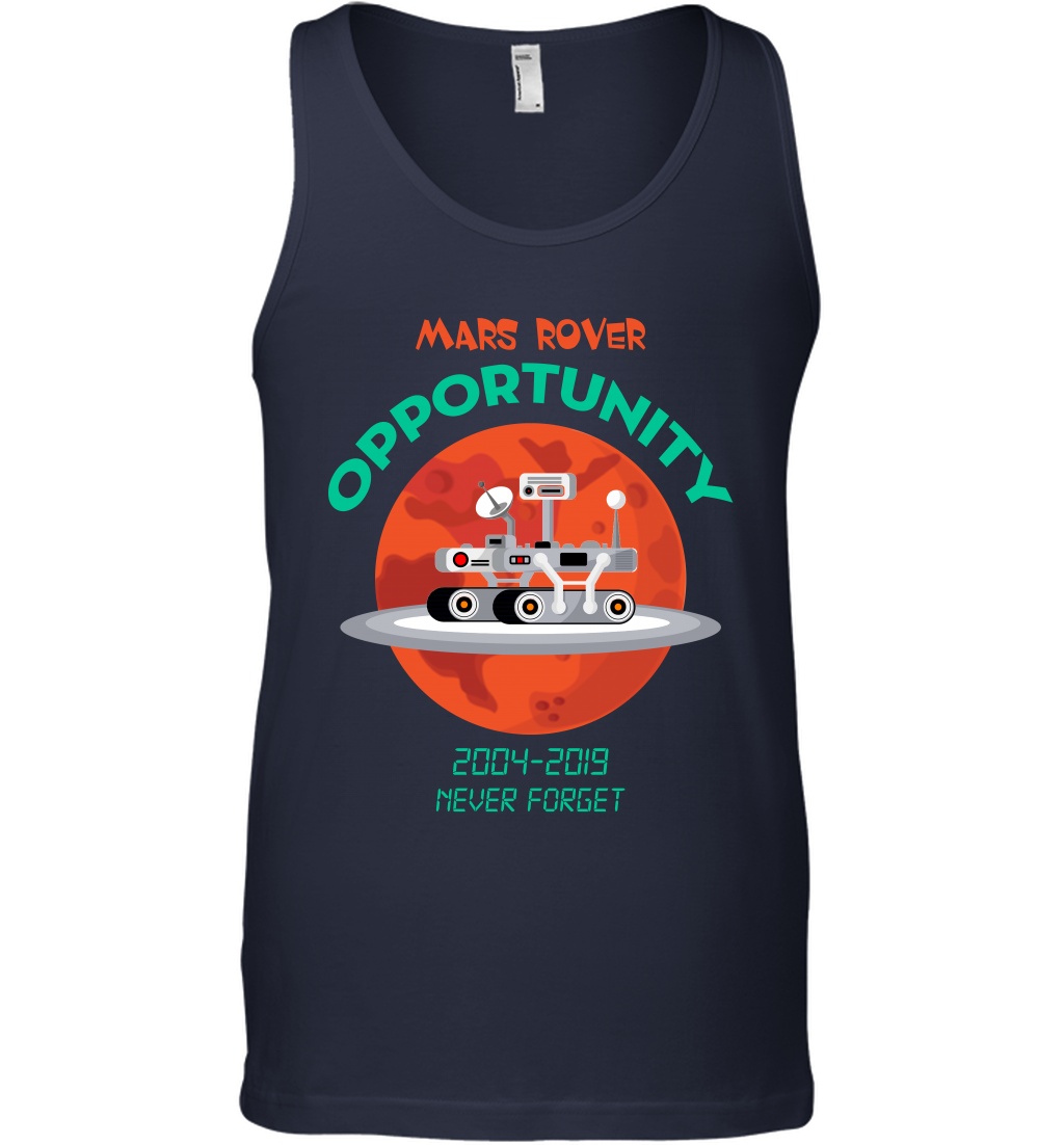 Mars Rover Opportunity Never Forget Shirt Tank Top Tank Top Navy