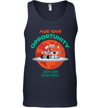 Mars Rover Opportunity Never Forget Shirt Tank Top Tank Top Navy