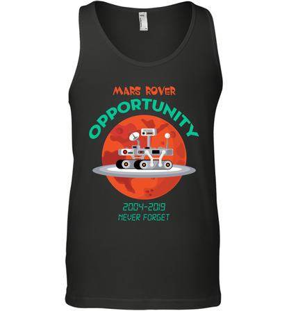 Mars Rover Opportunity Never Forget Shirt Tank Top Tank Top Black