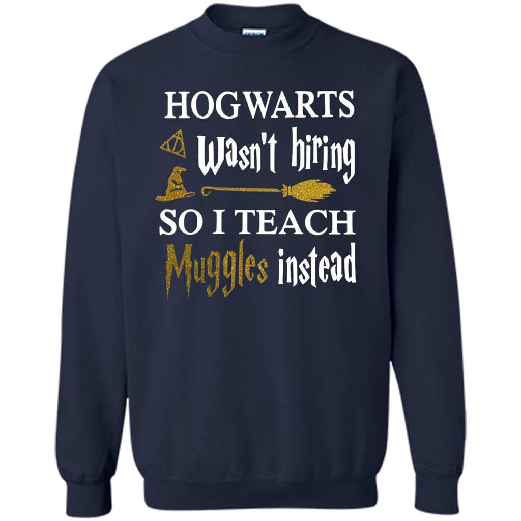 I Teach Muggles Instead T-shirt Navy