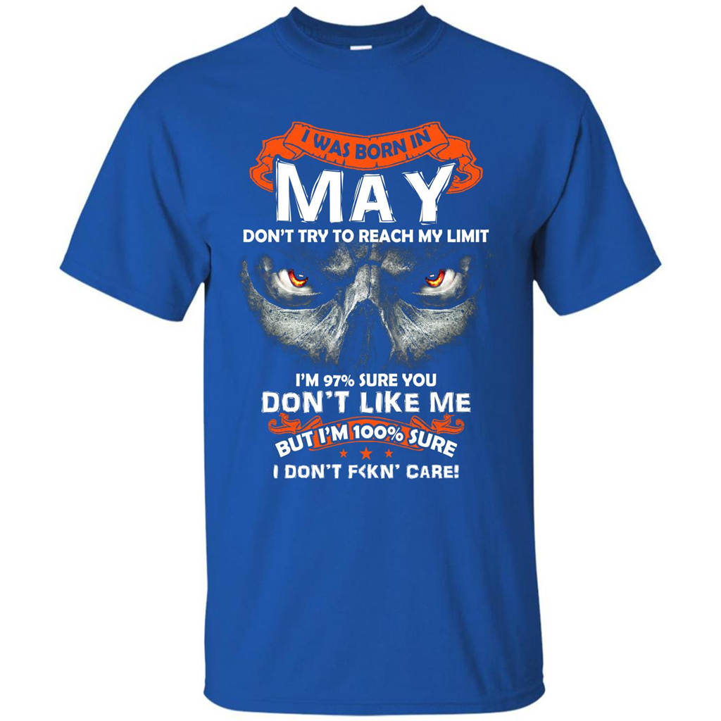 May T-shirt I Was Born In May T-shirt Royal