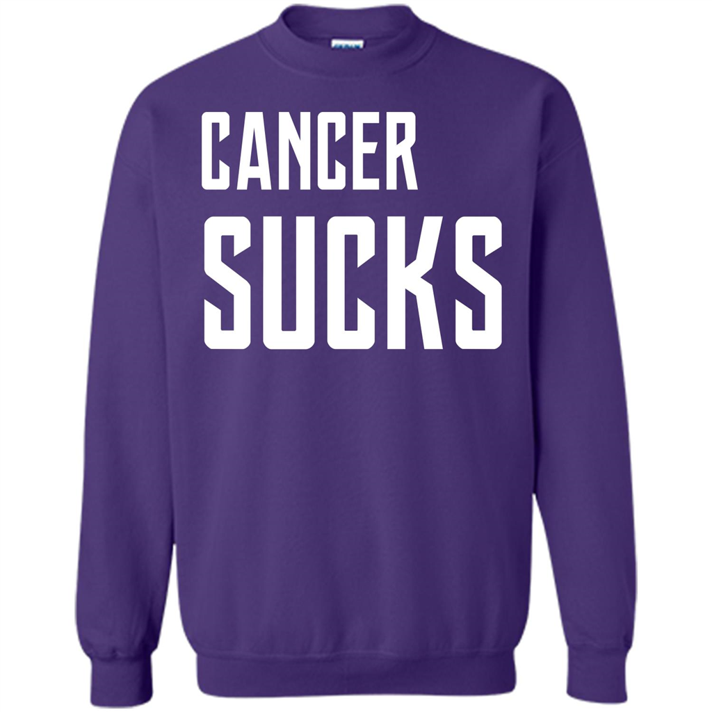 Cancer Sucks T-shirt Purple