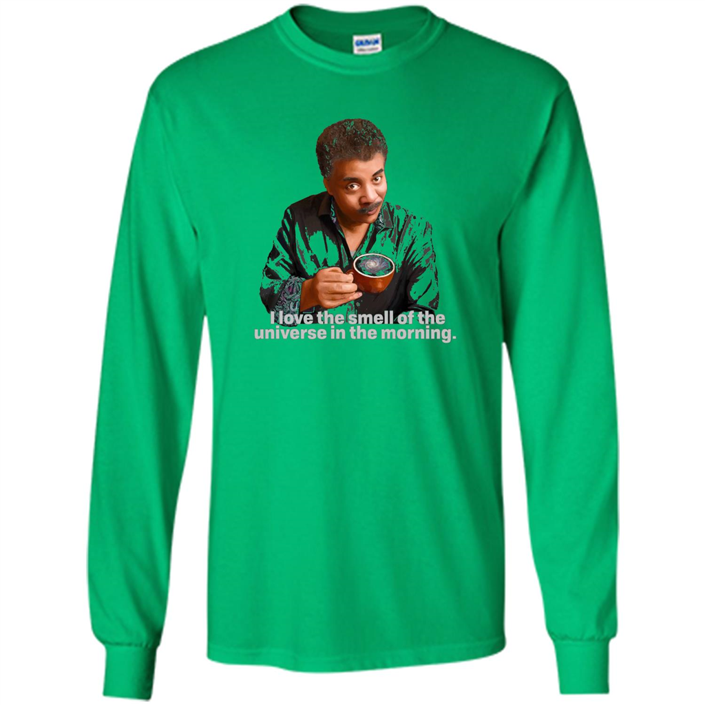 Neil Degrasse Tyson I Love The Smell Of The Universe T-Shirt Irish Green