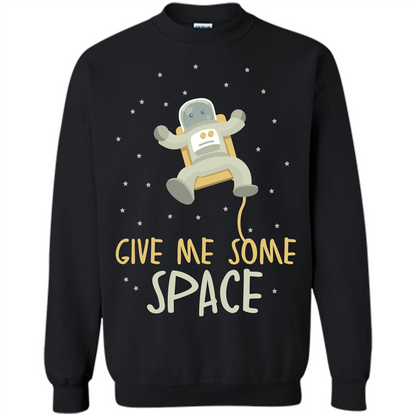 Astronaut T-shirt Give Me Some Space T-shirt Black